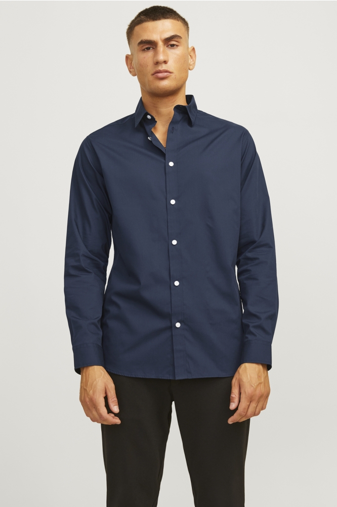 JREBGAVIN SOLID SHIRT LS NOOS 12267557 Sky Captain